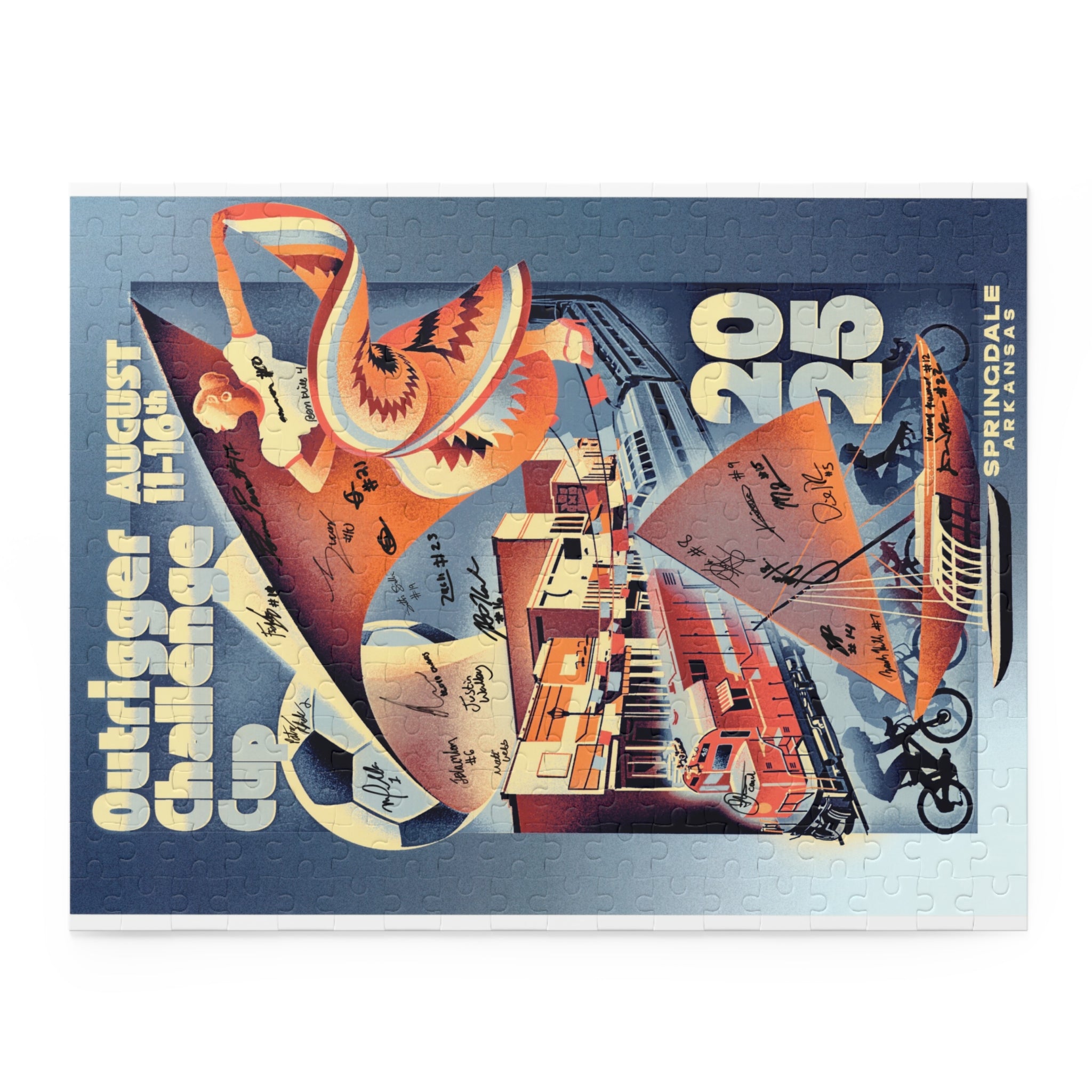 Outrigger Challenge Cup 2025 MISF Vintage Poster Puzzle — 500/252/120-Piece