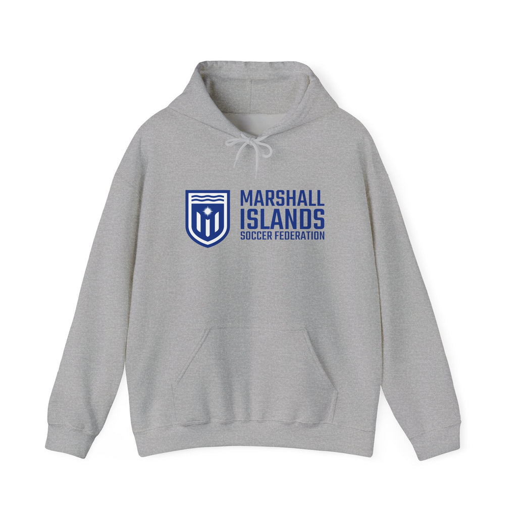Marshall Islands Soccer Hoodie — "Play with Passion" Federation Logo