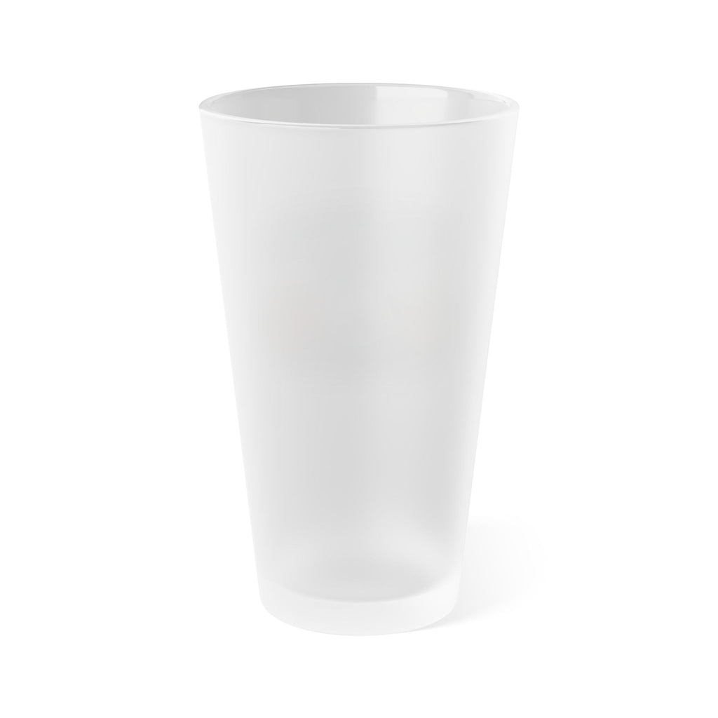 Frosted Pint Glass – "Island Pride" MISF Floral 16oz Beer & Beverage Glass