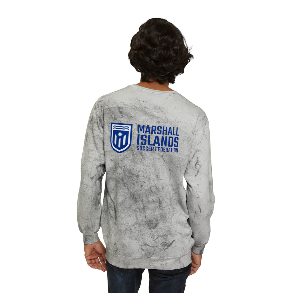 Marshall Islands Crewneck Sweatshirt – Marble Dye Casual Pullover