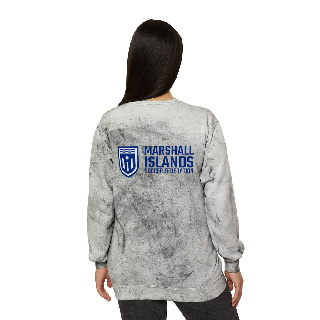 Marshall Islands Crewneck Sweatshirt – Marble Dye Casual Pullover