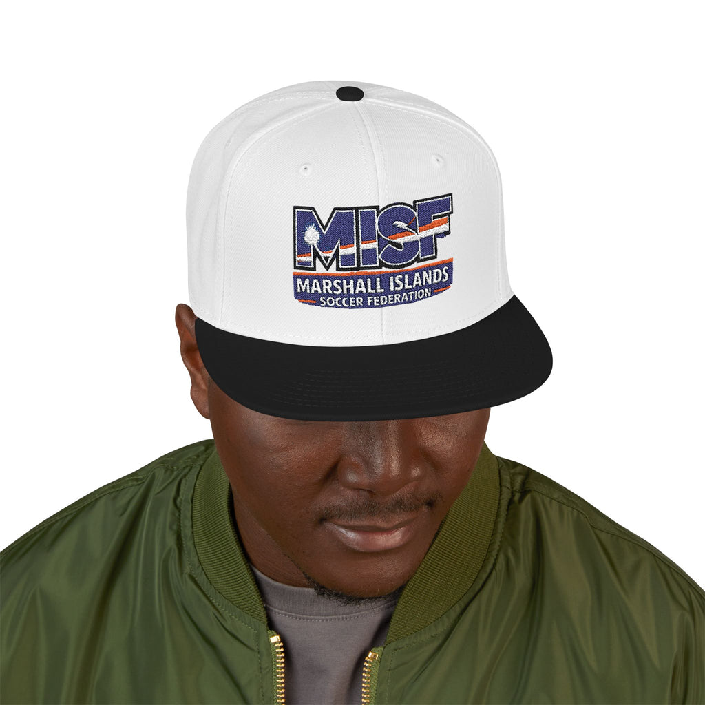 Snapback Flat-Billed Cap MISF Flag Logo