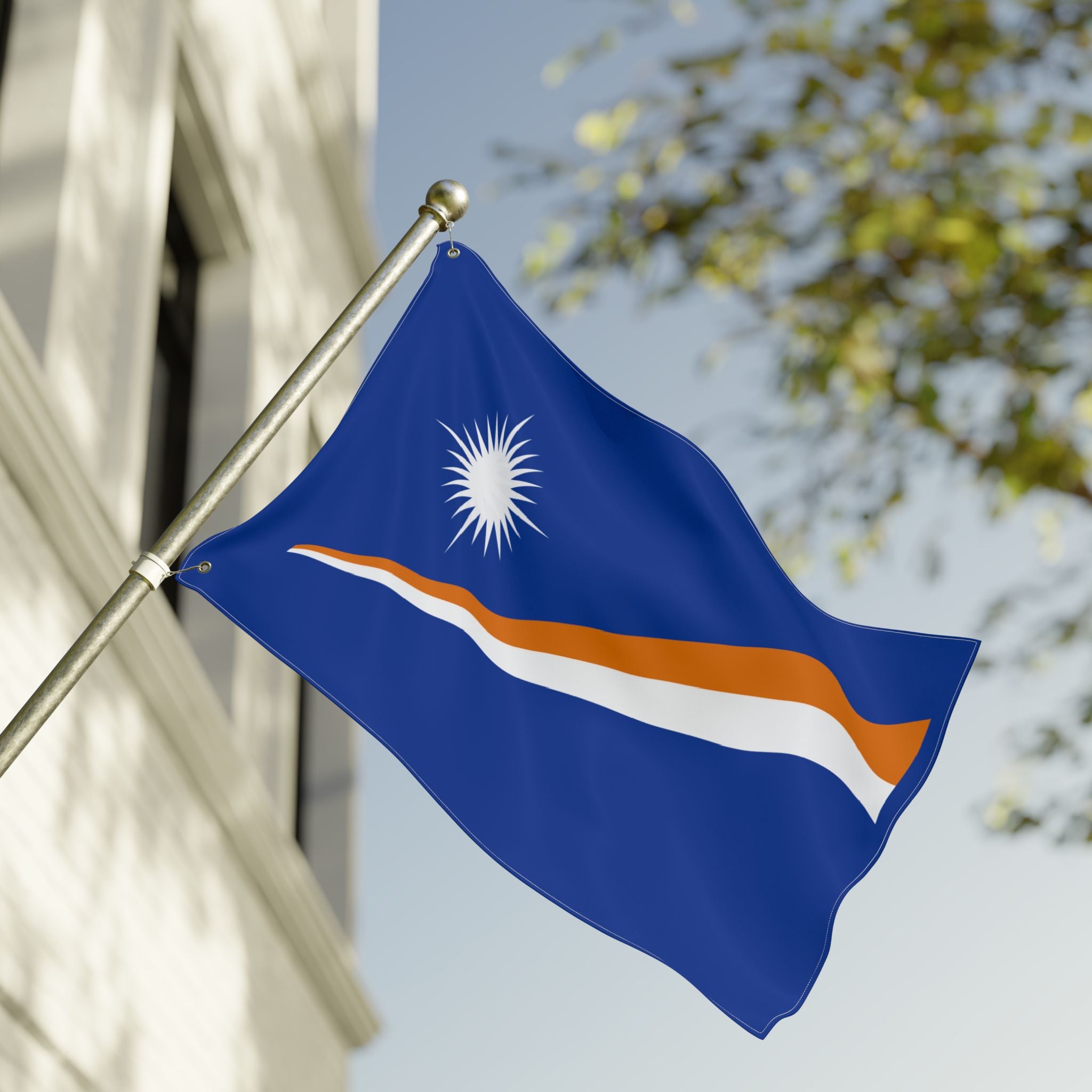 Marshall Islands Double-Sided Flag — 3x5 ft Polyester Outdoor/Indoor