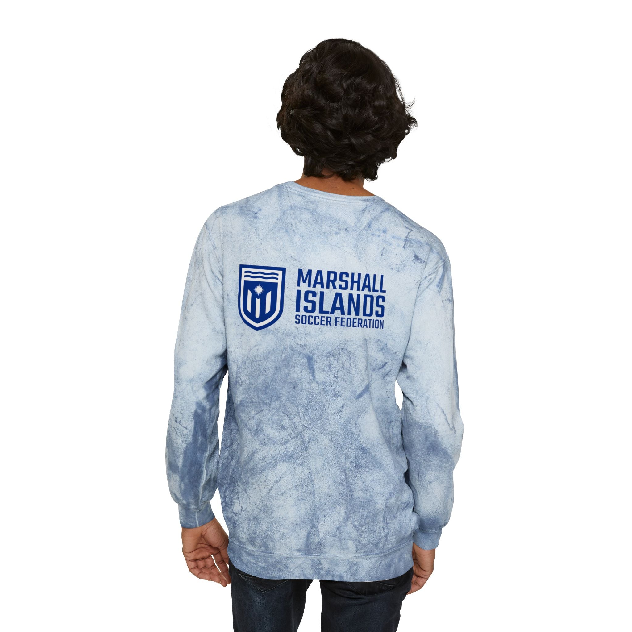 Marshall Islands Crewneck Sweatshirt – Marble Dye Casual Pullover
