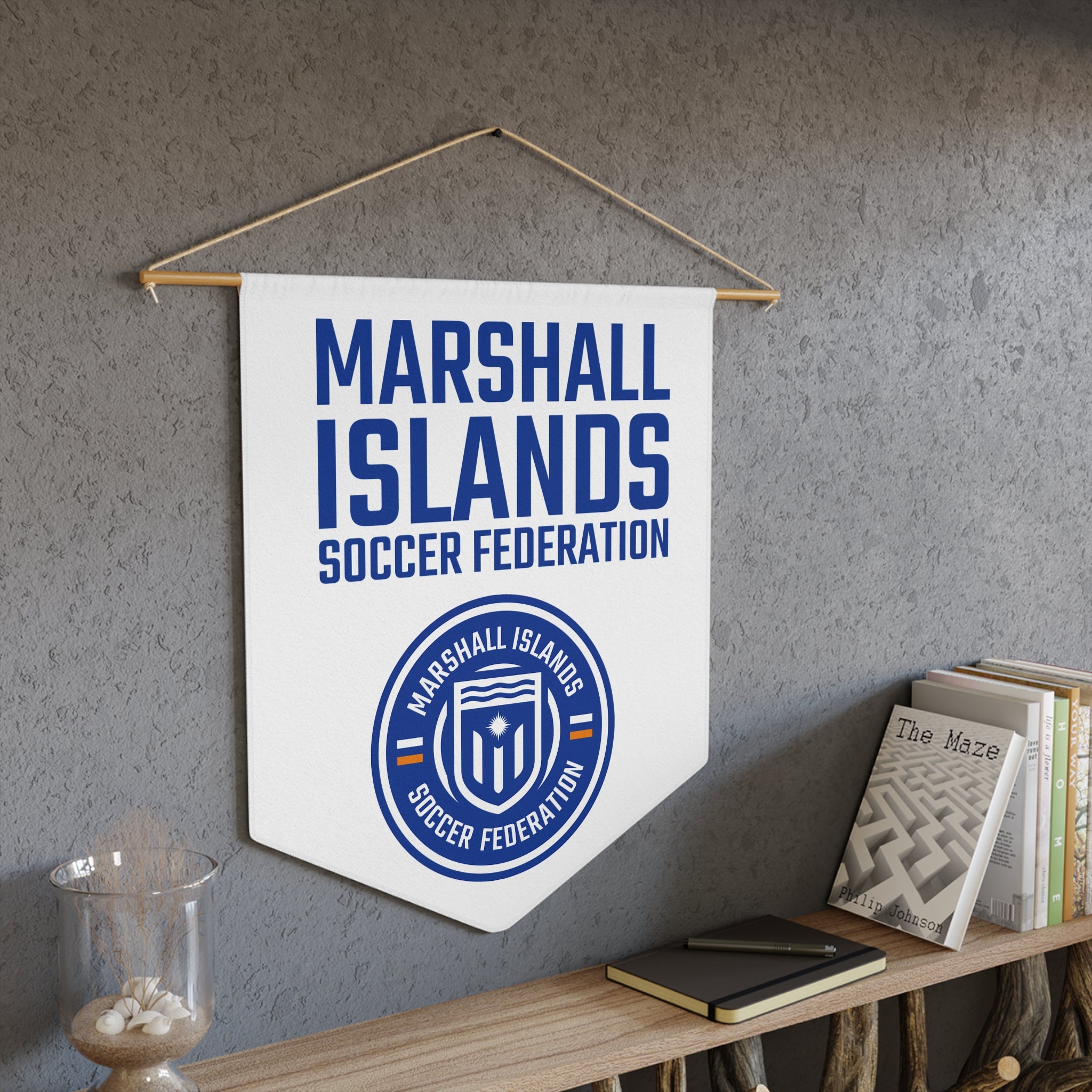Marshall Islands Soccer Federation Pennant – Team Banner Wall Flag