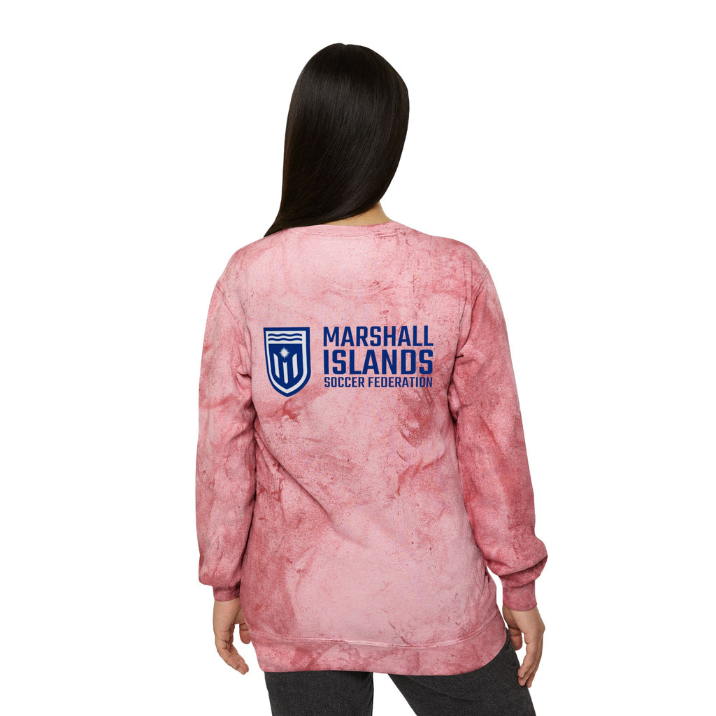 Marshall Islands Crewneck Sweatshirt – Marble Dye Casual Pullover