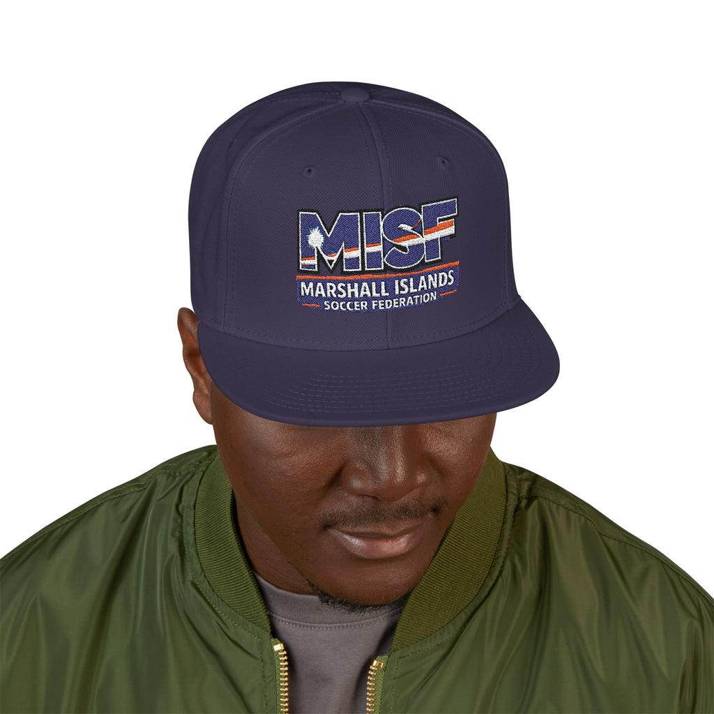 Snapback Flat-Billed Cap MISF Flag Logo