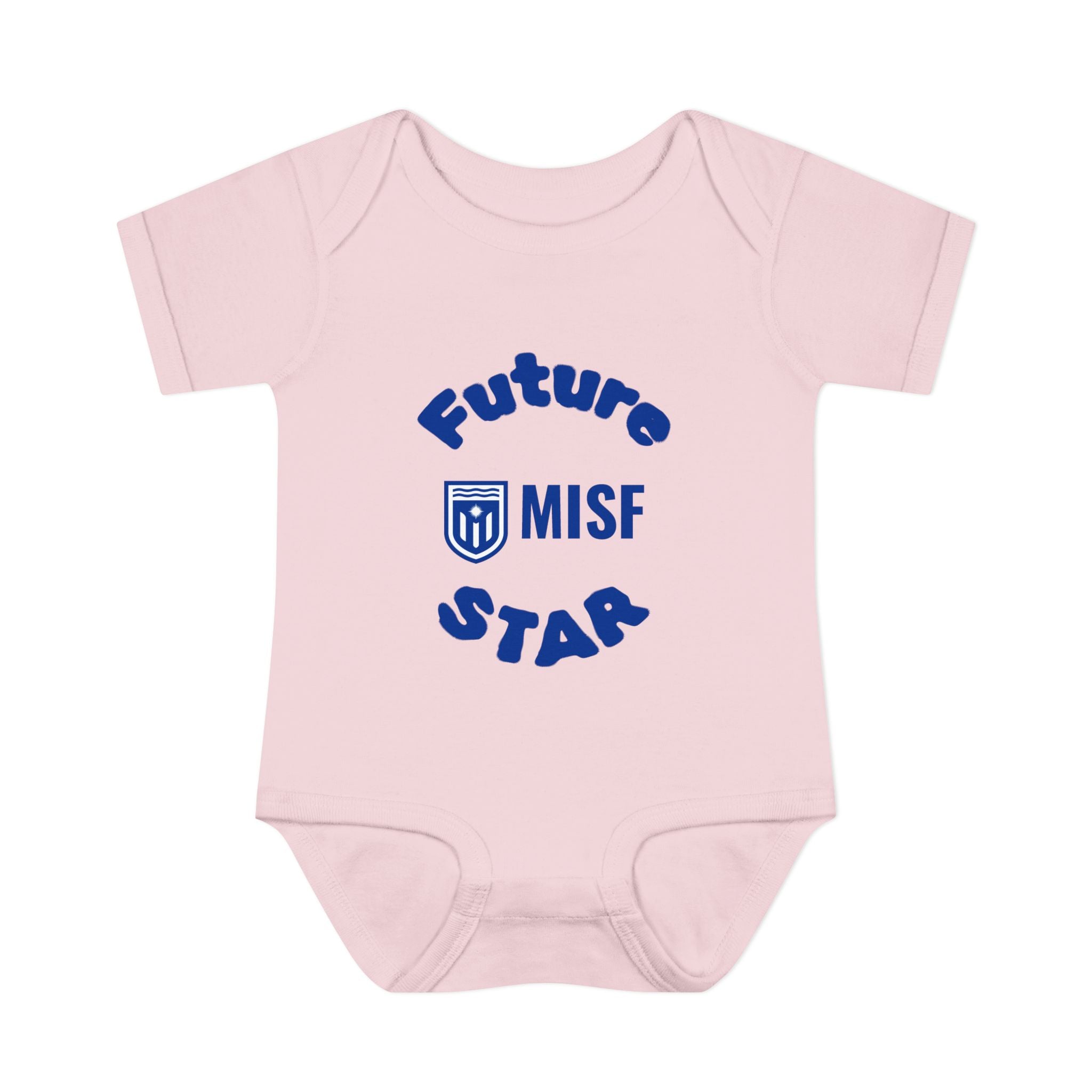 Infant Bodysuit - "Future Star" Baby Onesie with MISF Crest, Soft Cotton Rib