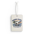 Marshall Islands Soccer Air Freshener — Car Air Freshener with Soccer Ball & Palm Tree Design