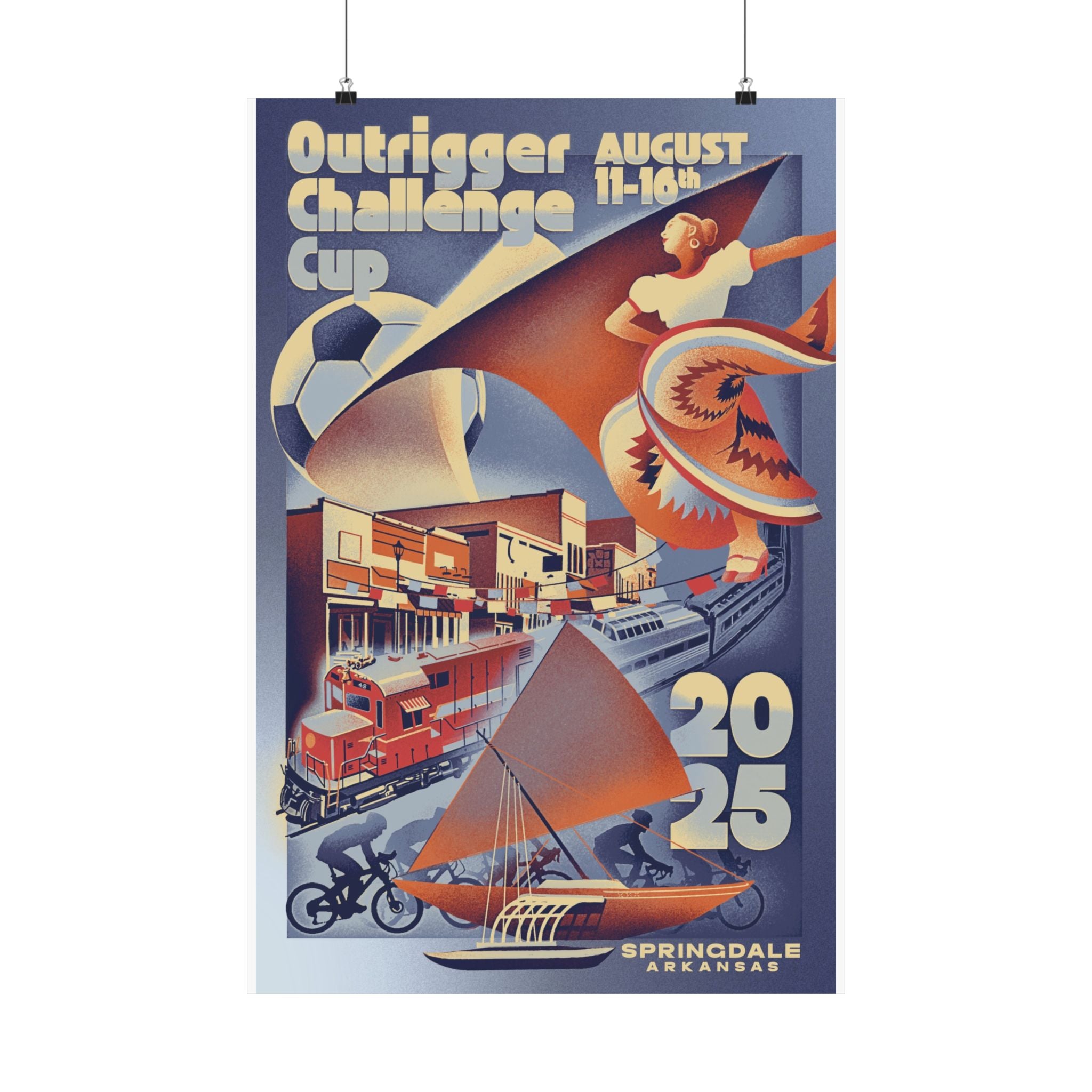 Matte Vertical Poster — 2025 Outrigger Challenge Cup Event Poster (August 11–16)