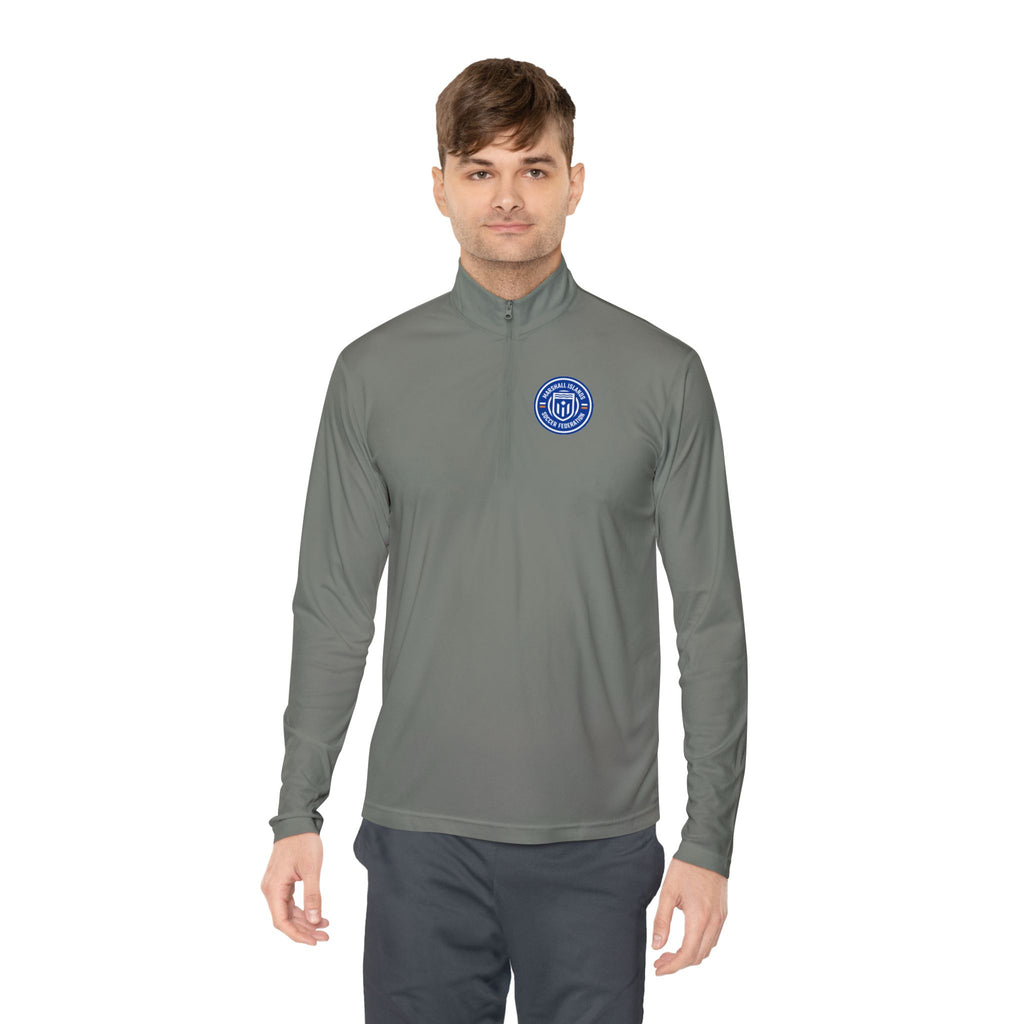 Nantucket Club Quarter-Zip Pullover - MISF Coastal Nautical Emblem