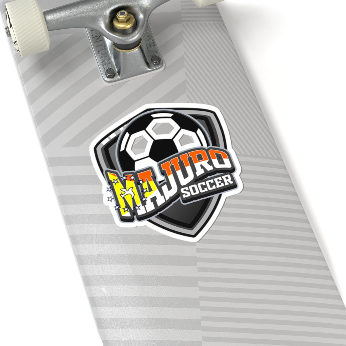 Majuro Soccer Sticker — Kiss-Cut Soccer Logo Decal