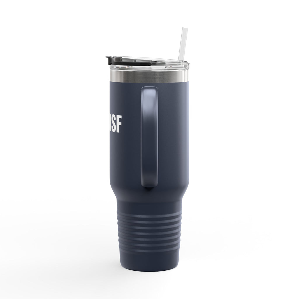 MISF 40oz Insulated Travel Mug — Large Stainless Steel Tumbler with Straw & Handle