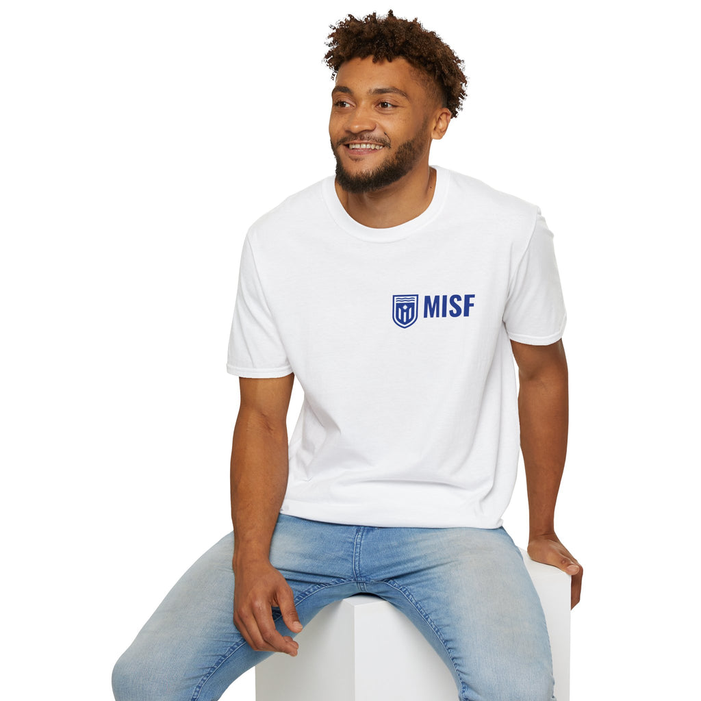 MISF T-Shirt — MISF Secondary Logo & Tropical Soccer Graphic