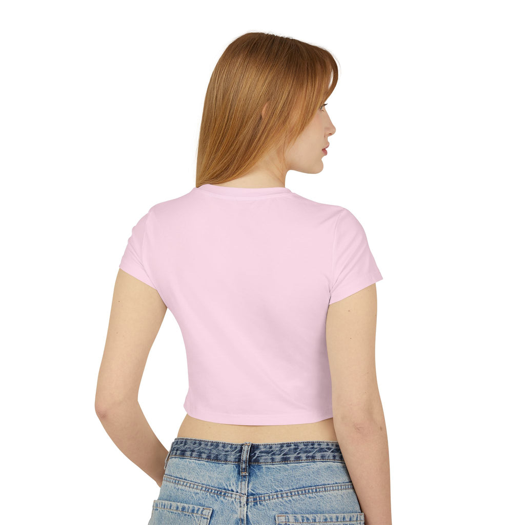 Marshall Islands Soccer Federation Women’s Baby Tee — Tropical Soccer Graphic Crop Top