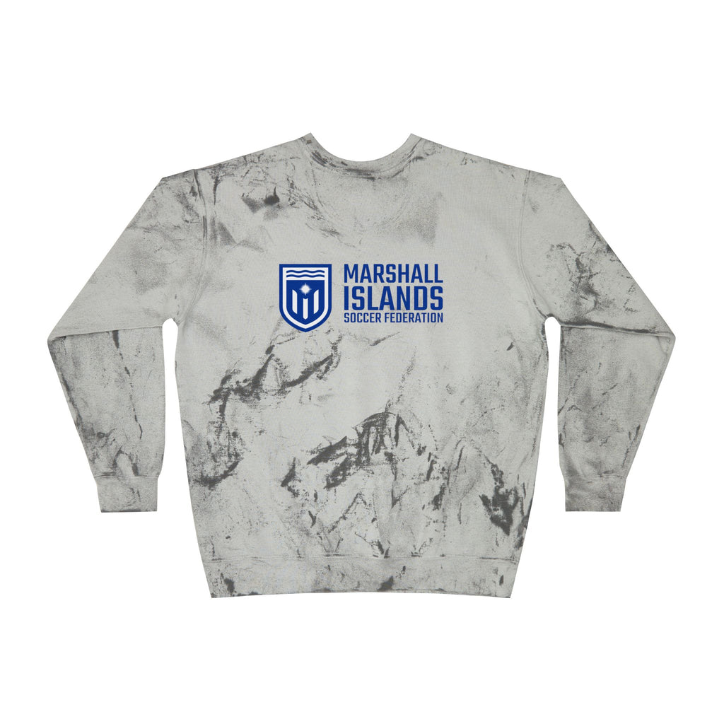 Marshall Islands Crewneck Sweatshirt – Marble Dye Casual Pullover