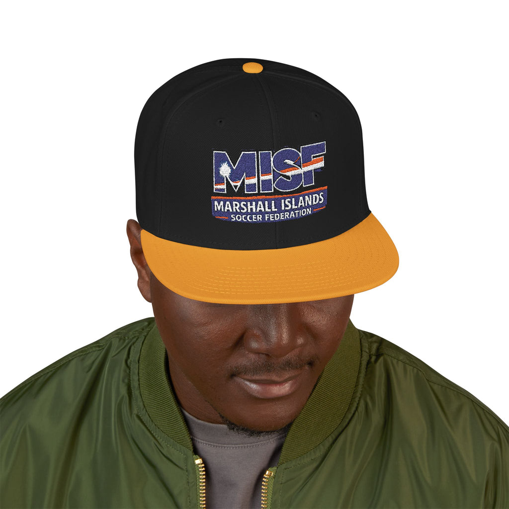Snapback Flat-Billed Cap MISF Flag Logo