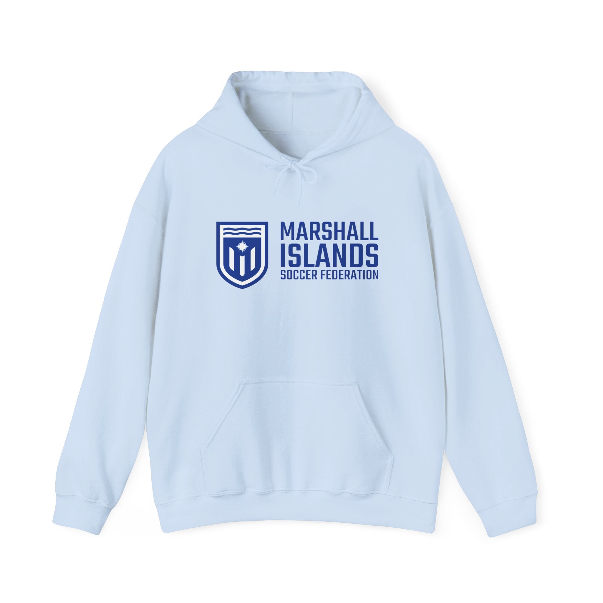 Marshall Islands Soccer Hoodie — "Play with Passion" Federation Logo