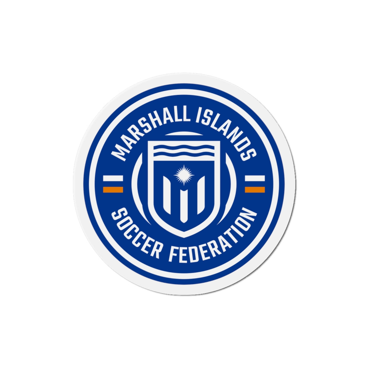 Marshall Islands Soccer Federation Die-Cut Magnet