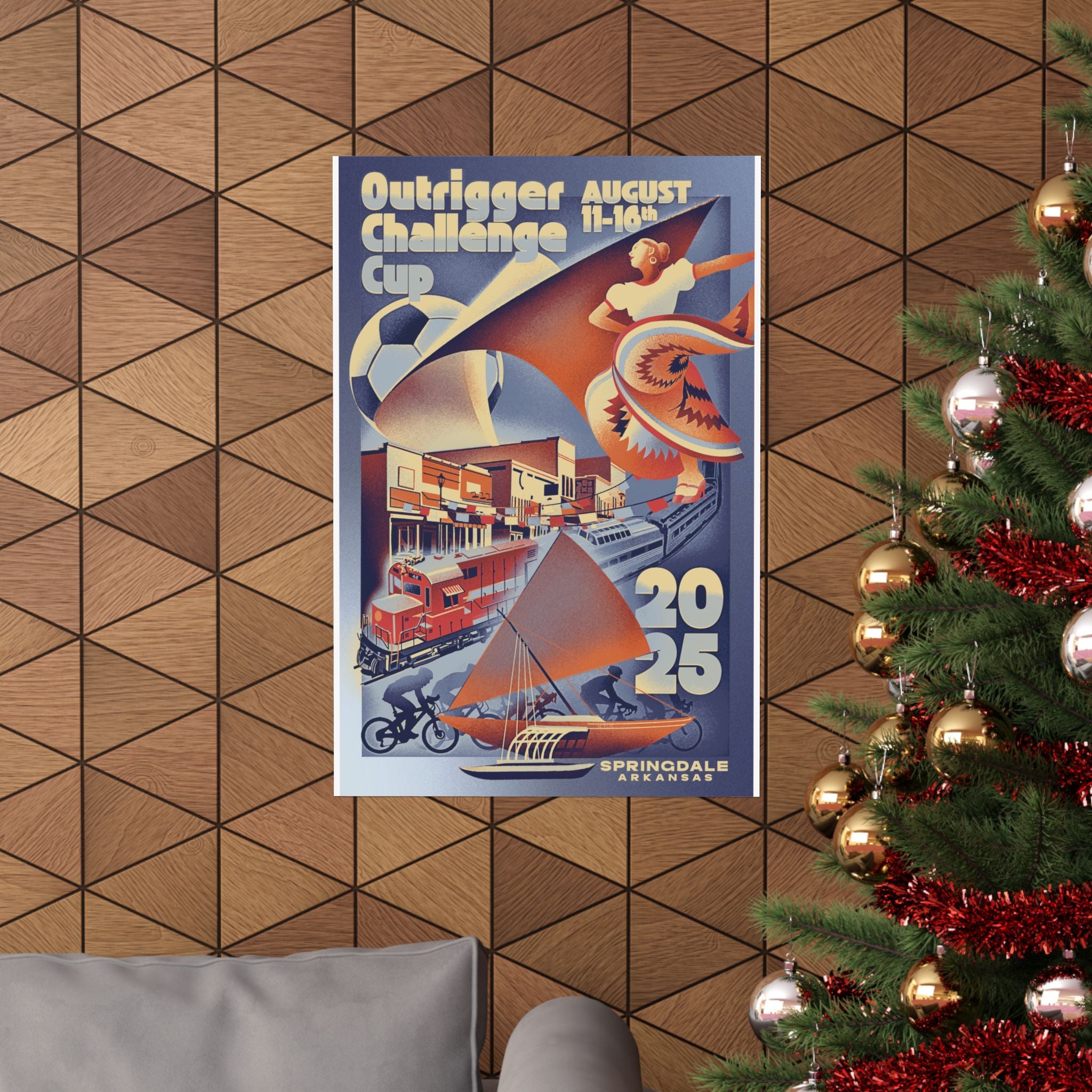 Matte Vertical Poster — 2025 Outrigger Challenge Cup Event Poster (August 11–16)
