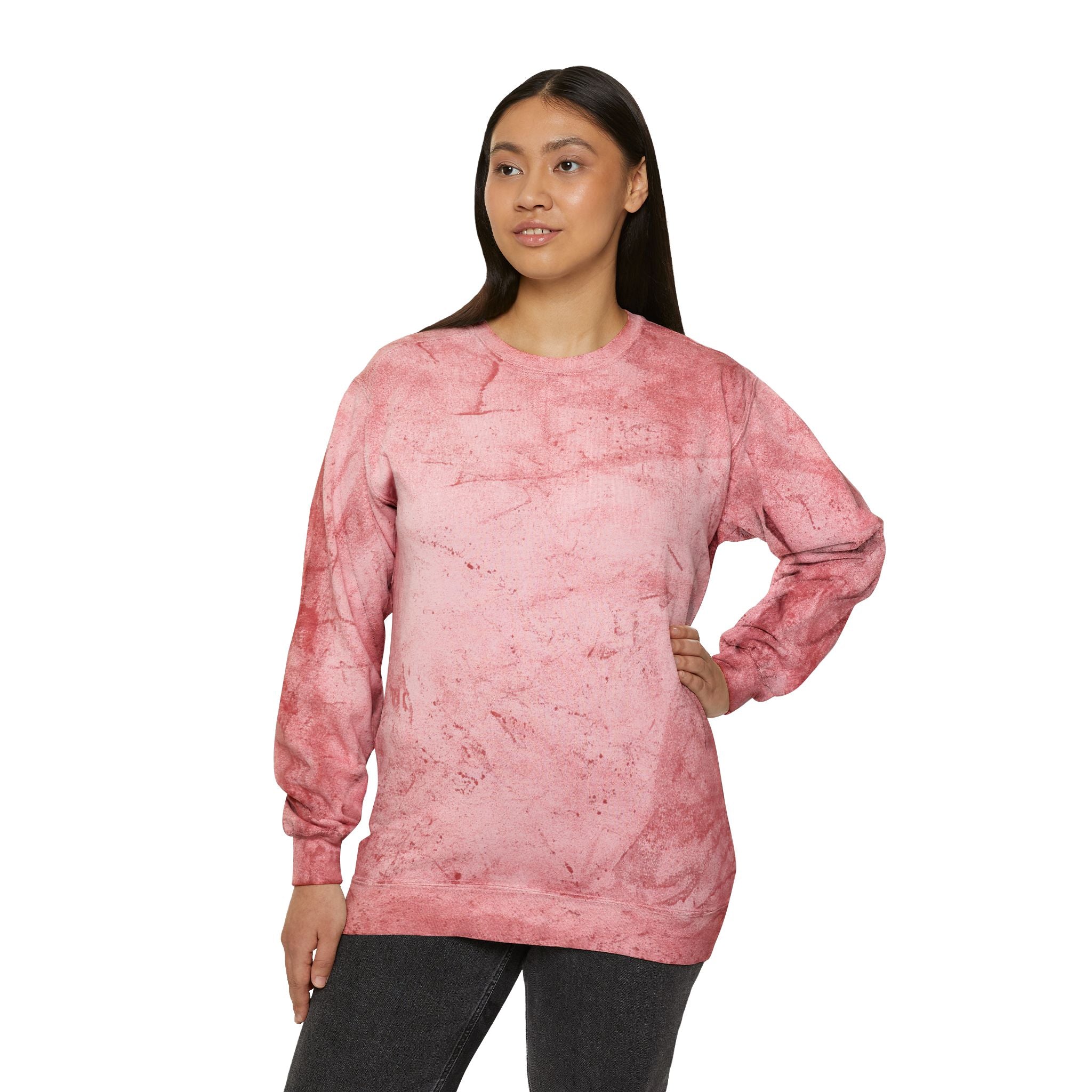Marshall Islands Crewneck Sweatshirt – Marble Dye Casual Pullover