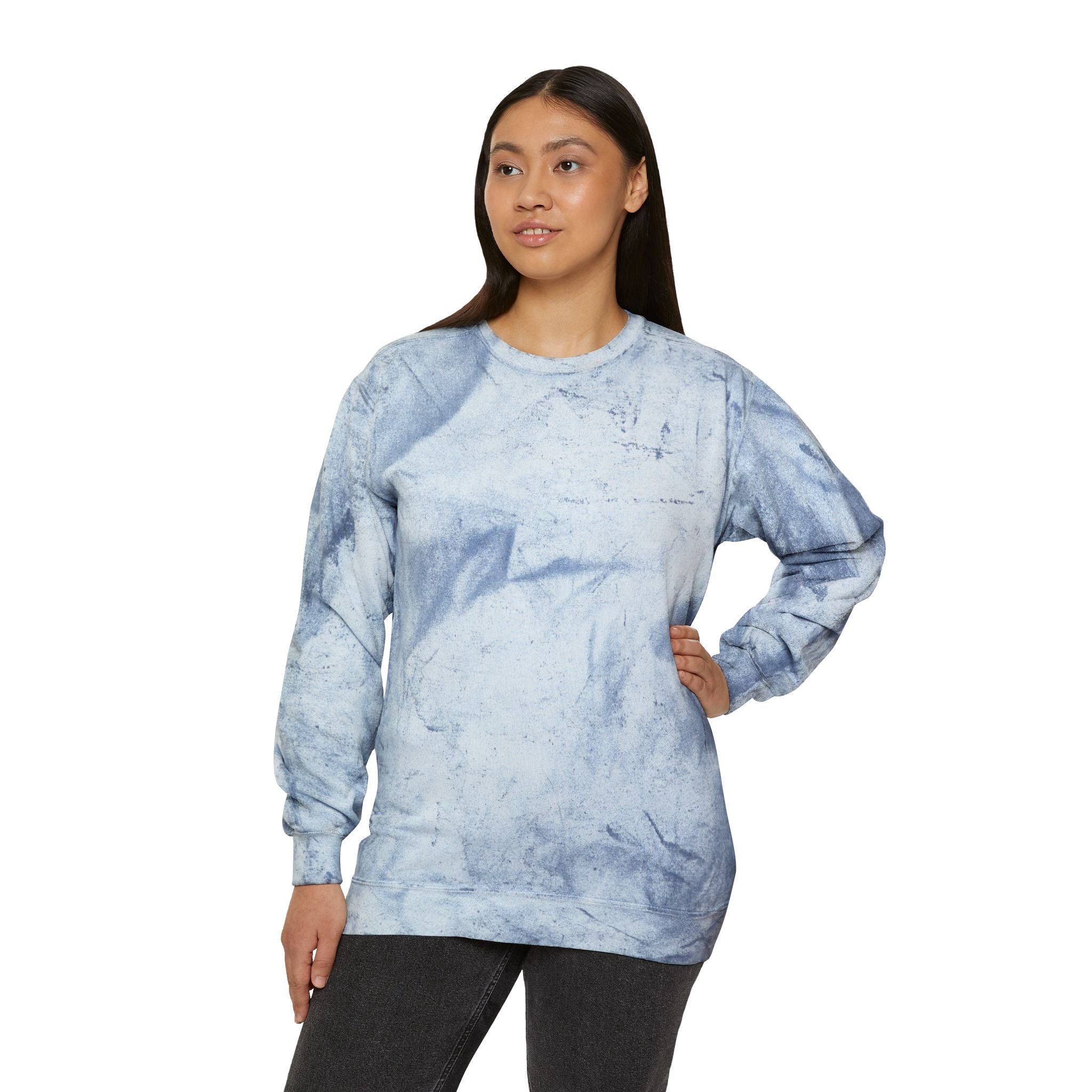 Marshall Islands Crewneck Sweatshirt – Marble Dye Casual Pullover